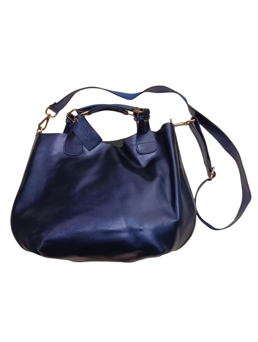 Danier EUC Genuine Leather Purse Saphire Blue O/S